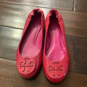 Tory Burch pink ballet flats — only worn once